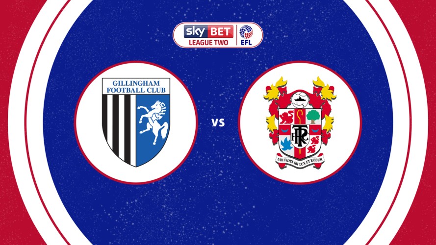 Gillingham vs Tranmere Rovers event artwork