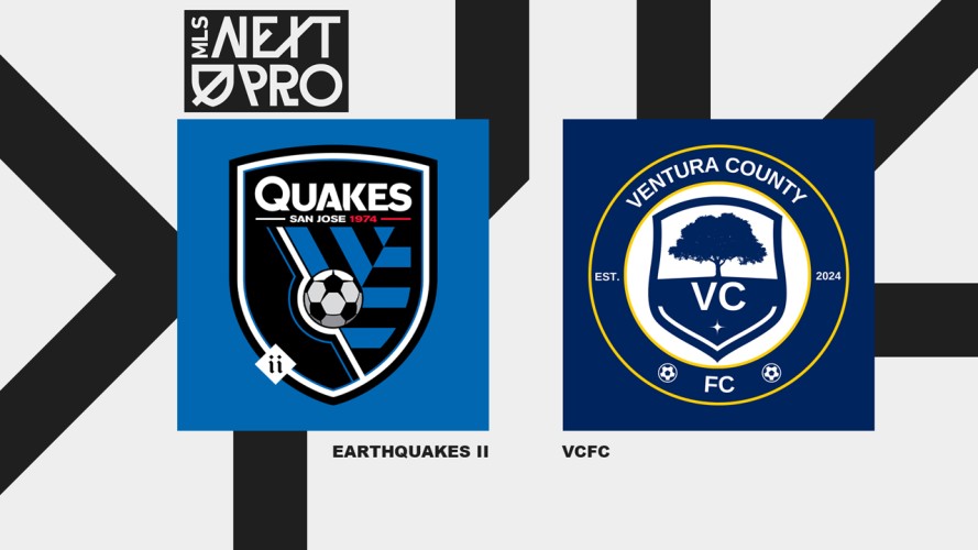 San Jose Earthquakes II vs Ventura County event artwork