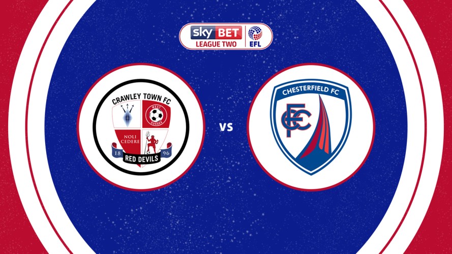 Crawley Town vs Chesterfield event artwork
