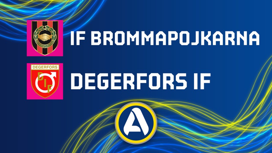Brommapojkarna vs Degerfors event artwork