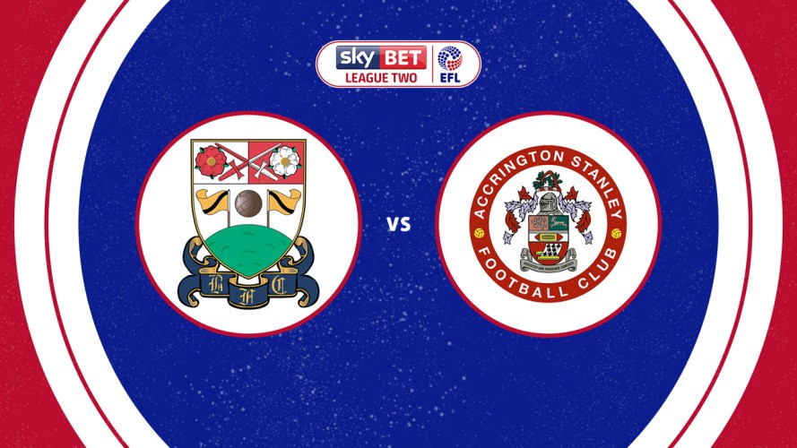 Barnet vs Accrington Stanley event artwork