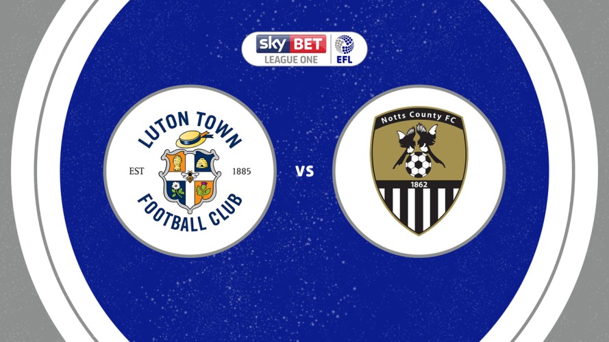 Luton Town vs Notts County event artwork