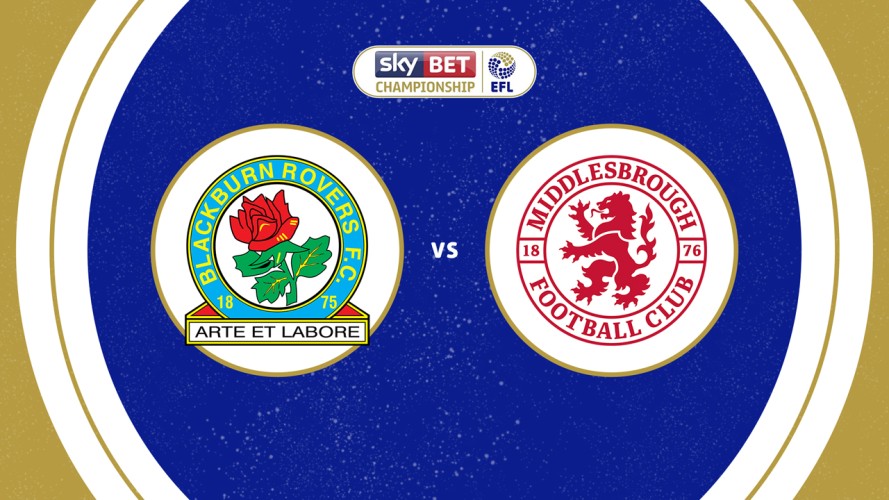 Blackburn Rovers vs Middlesbrough event artwork
