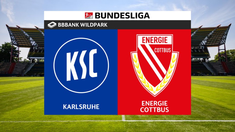 Karlsruhe vs Energie Cottbus event artwork
