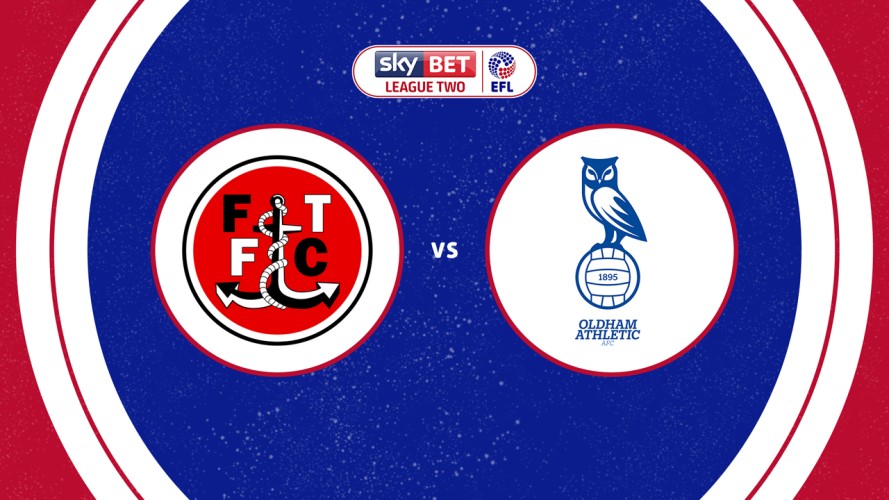 Fleetwood Town vs Oldham Athletic event artwork