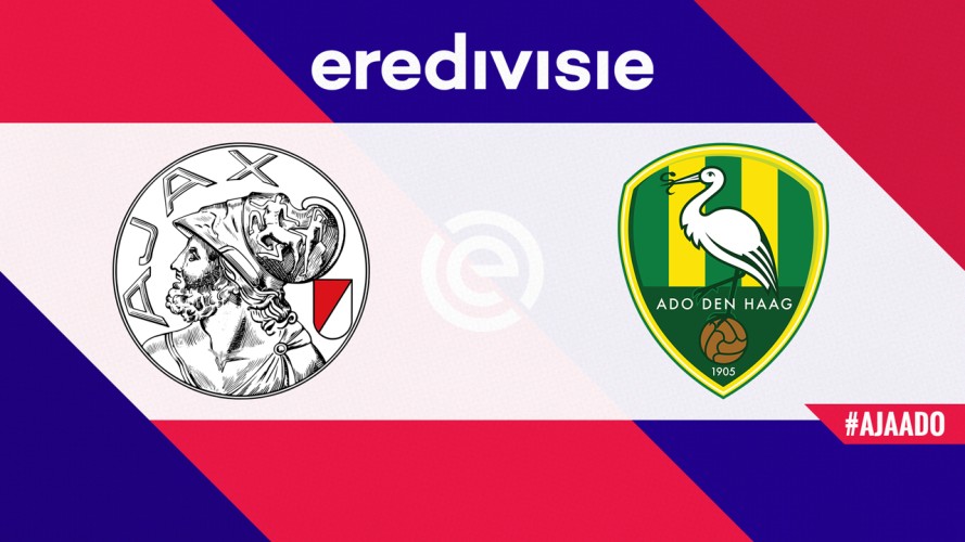 Ajax vs ADO Den Haag event artwork