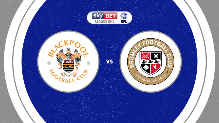 Blackpool vs Bromley event artwork