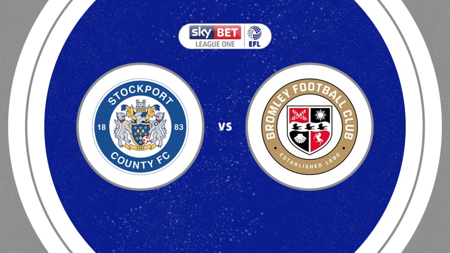 Stockport County vs Bromley event artwork