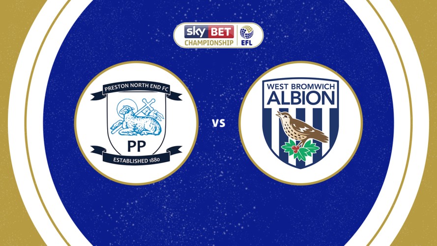Preston North End vs West Bromwich Albion event artwork