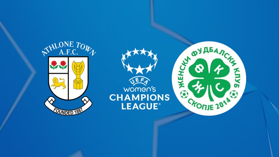Athlone Town Ladies vs Skopje 2014 event artwork