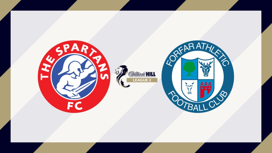 The Spartans vs Forfar Athletic event artwork