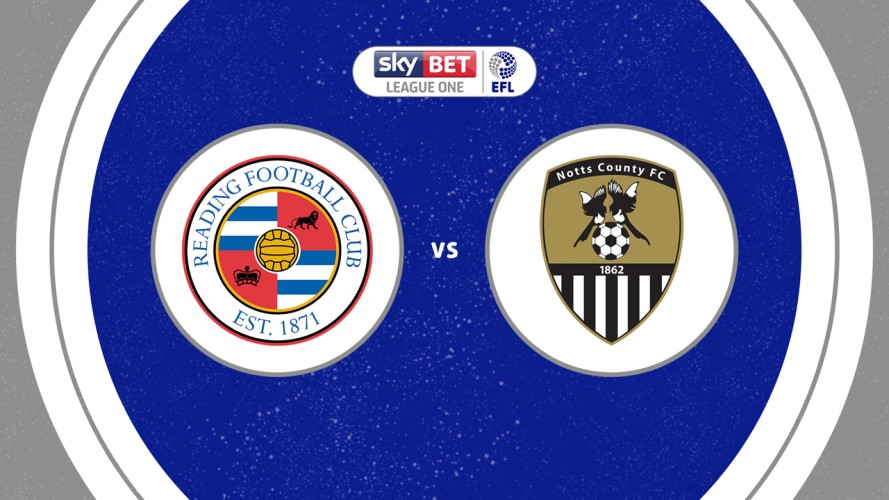 Reading vs Notts County event artwork