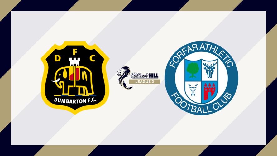 Dumbarton vs Forfar Athletic event artwork