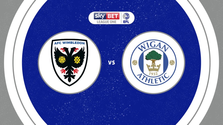 AFC Wimbledon vs Wigan Athletic event artwork