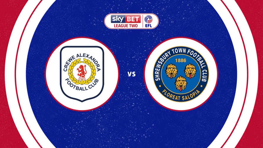 Crewe Alexandra vs Shrewsbury Town event artwork