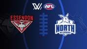 Essendon Bombers Women vs North Melbourne Kangaroos Women thumbnail artwork