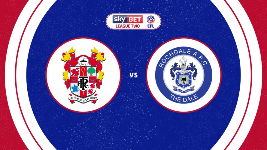 Tranmere Rovers vs Rochdale event artwork
