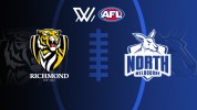 Richmond Tigers Women vs North Melbourne Kangaroos Women thumbnail artwork