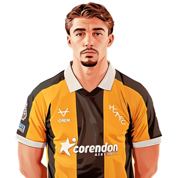 Charlie Hughes player cartoon
