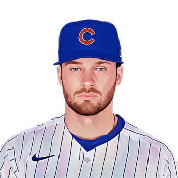 Ian Happ player cartoon