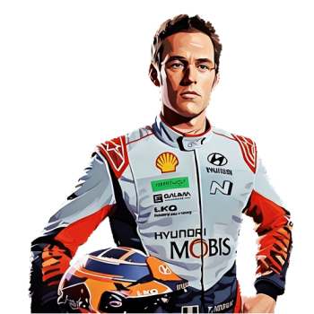 Thierry Neuville player cartoon