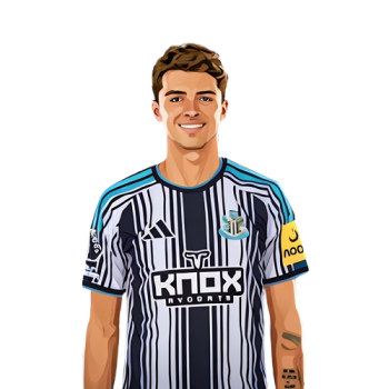 Lewis Miley player cartoon