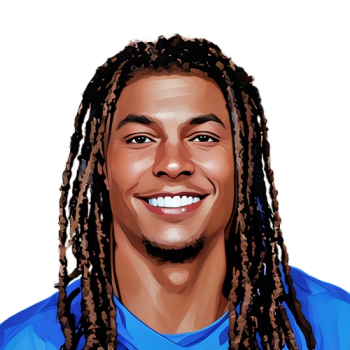 Isiah Pacheco player cartoon