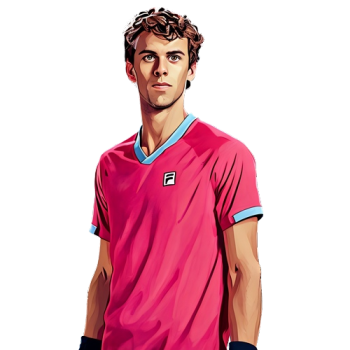 Juan Manuel Cerúndolo player cartoon