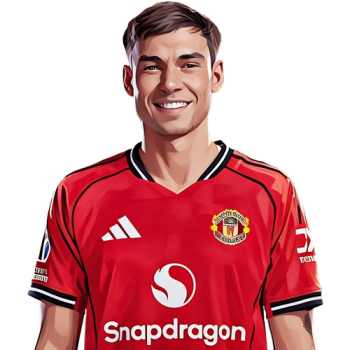 Manuel Ugarte player cartoon