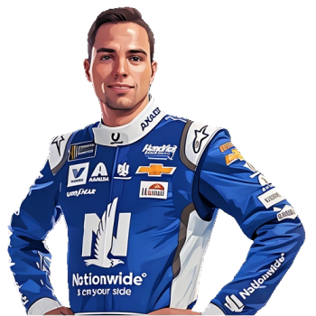 Alex Bowman player cartoon