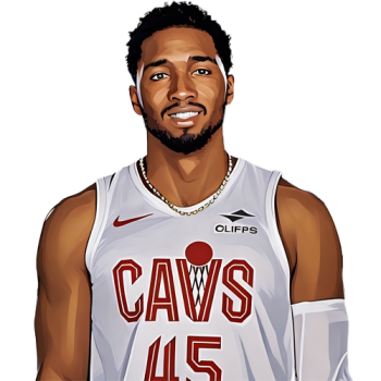 Donovan Mitchell player cartoon