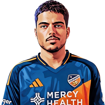 Evander player cartoon