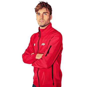 Raphael Collignon player cartoon