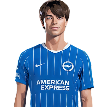 Kaoru Mitoma player cartoon