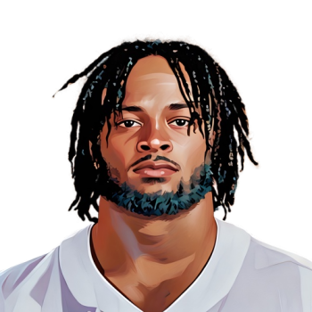 Javonte Williams player cartoon