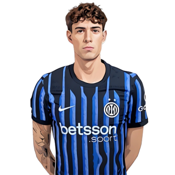 Alessandro Bastoni player cartoon