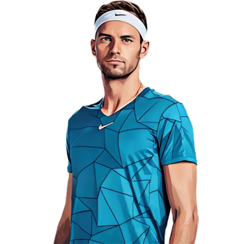 Grigor Dimitrov player cartoon