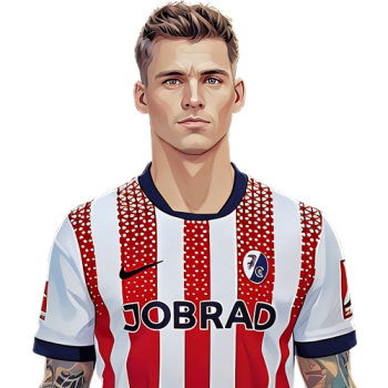 Lukas Kübler player cartoon