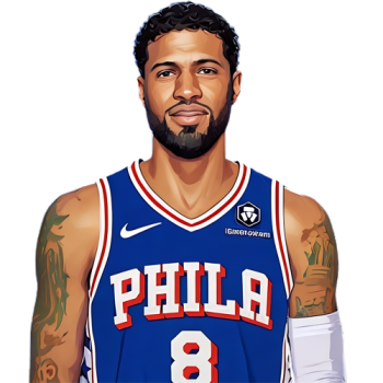 Paul George player cartoon