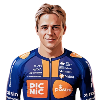 Casper van Uden player cartoon