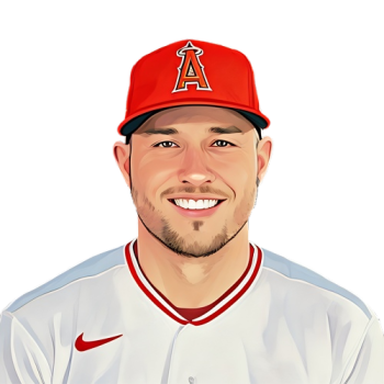 Mike Trout player cartoon