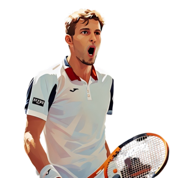 Pablo Carreño Busta player cartoon