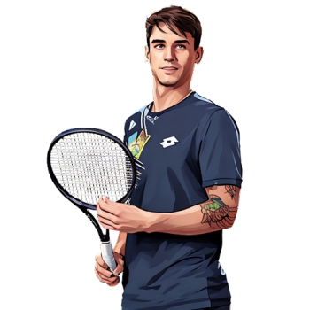 Camilo Ugo Carabelli player cartoon