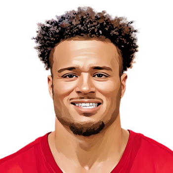Tyler Allgeier player cartoon