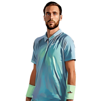 Damir Džumhur player cartoon