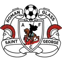 Roman Glass St George badge