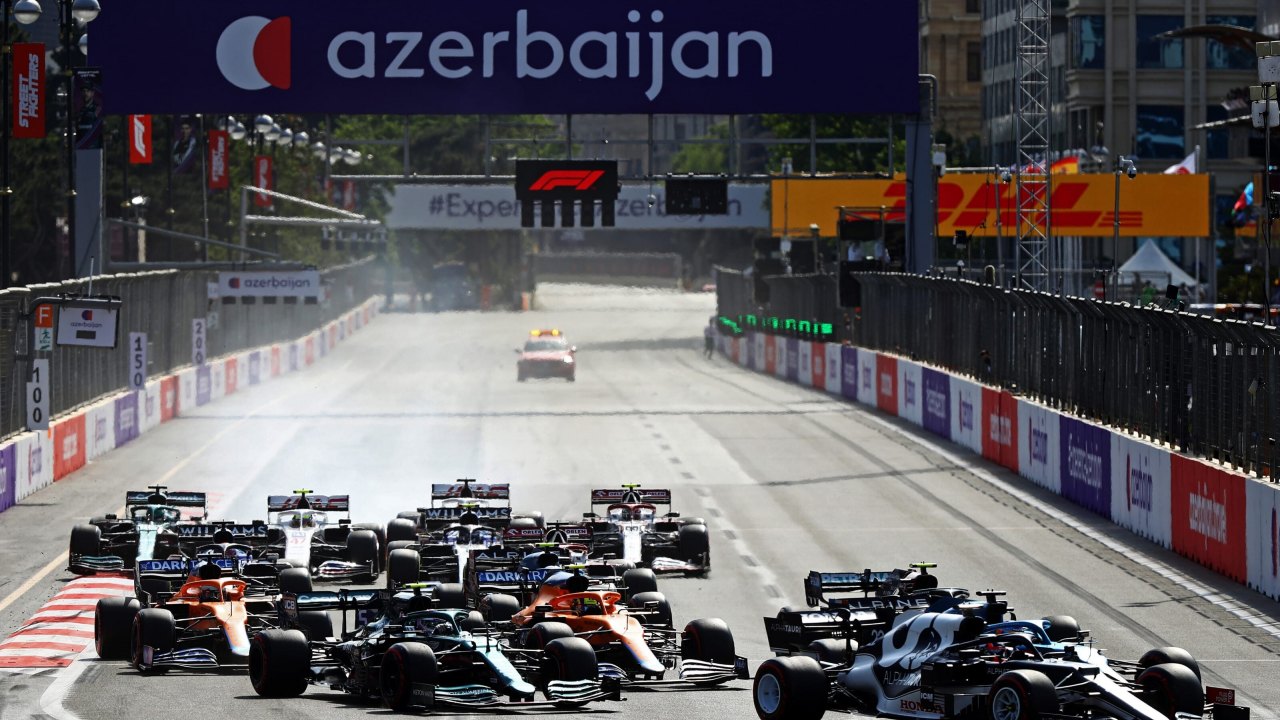 Baku F1 backdrop